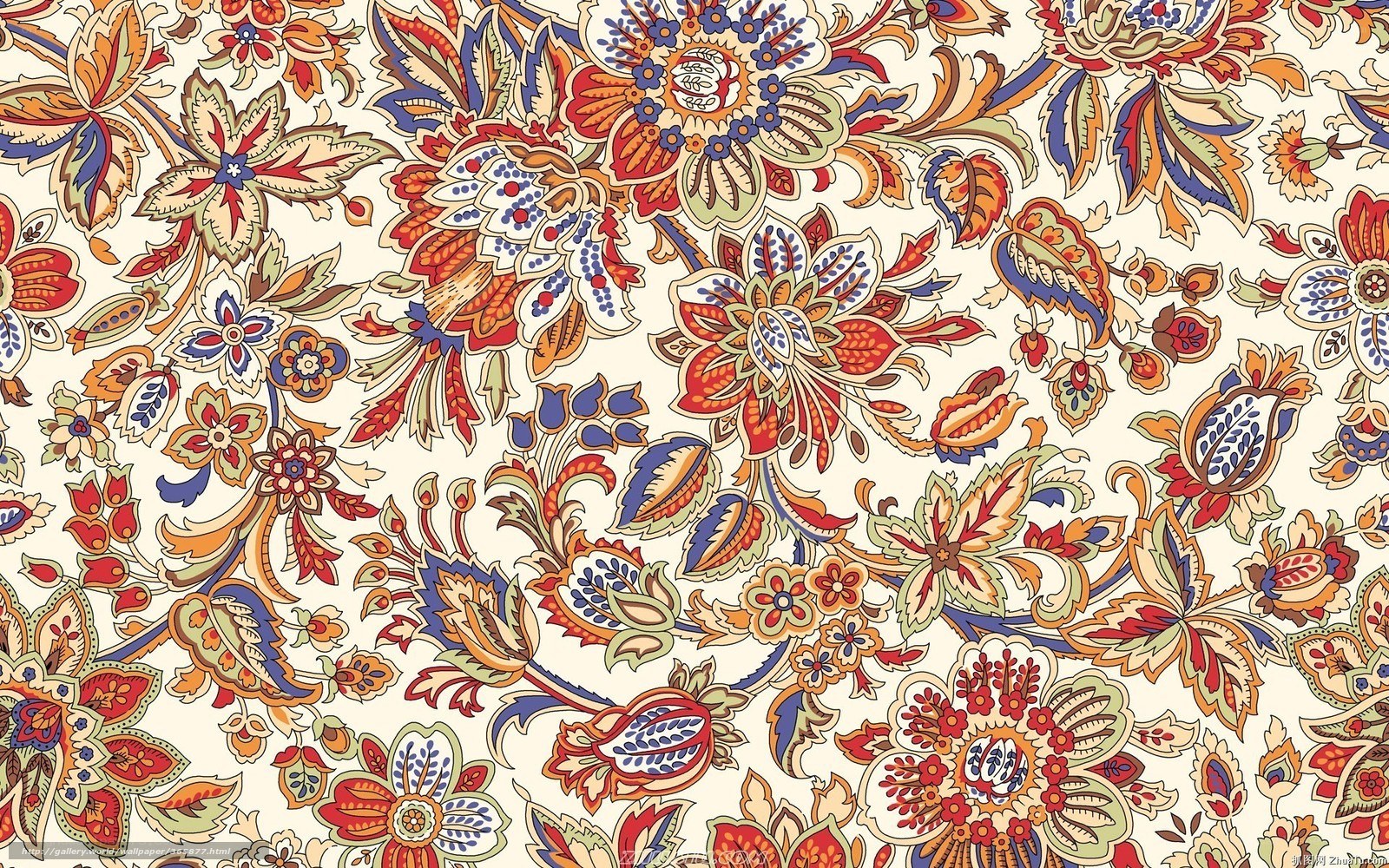 colorful floral pattern design