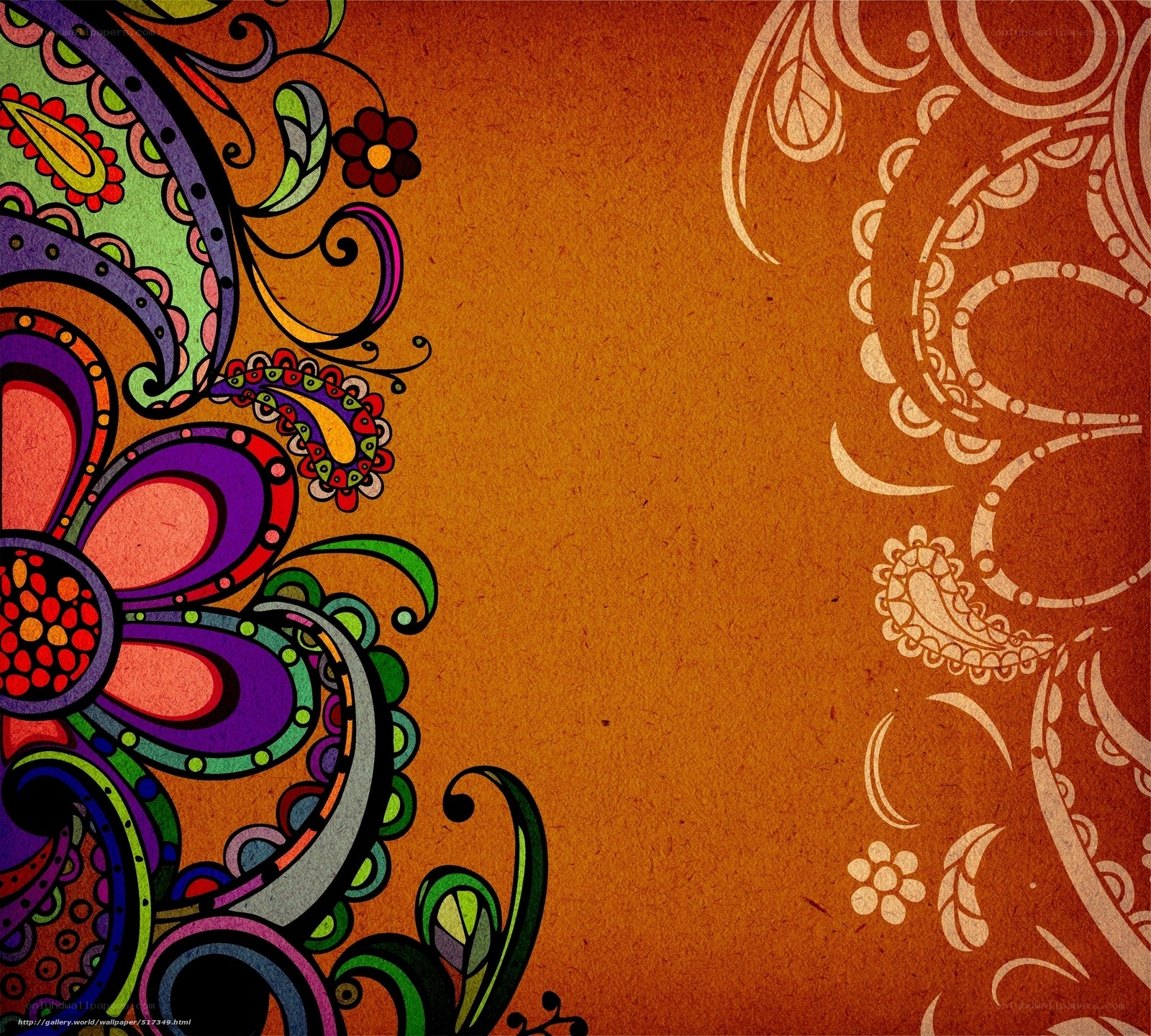 colorful floral pattern design