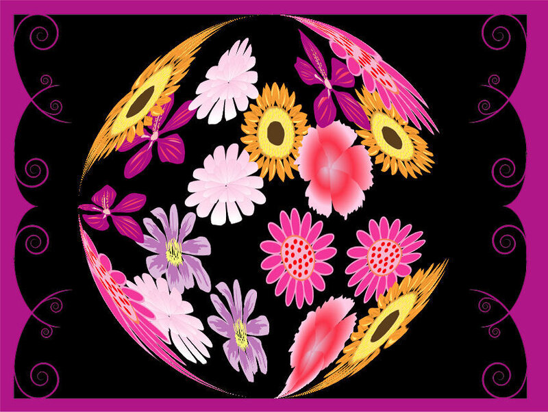 colorful floral pattern design