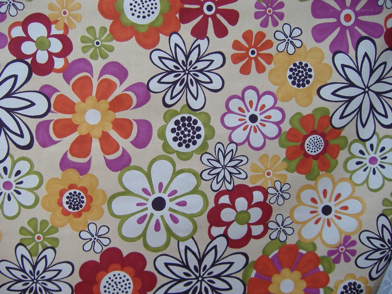 colorful floral pattern fabric