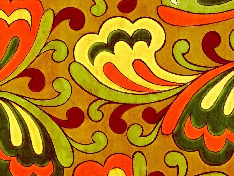 Colorful Floral Pattern — Green, Vibrant, Illustration