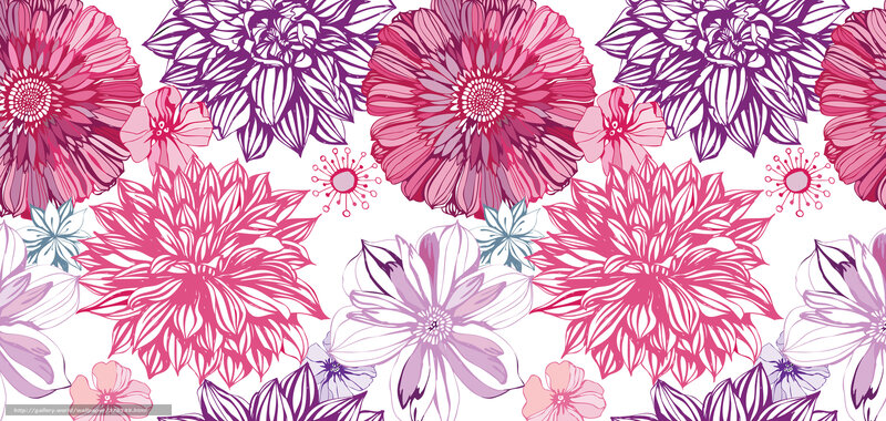 Colorful Floral Pattern — Pink, Vibrant, Vector Art, Flowers