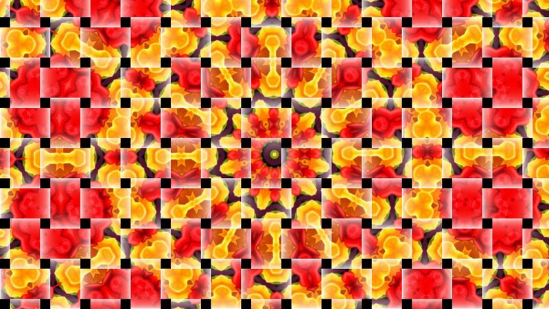 Colorful Floral Pattern — Red, Vibrant