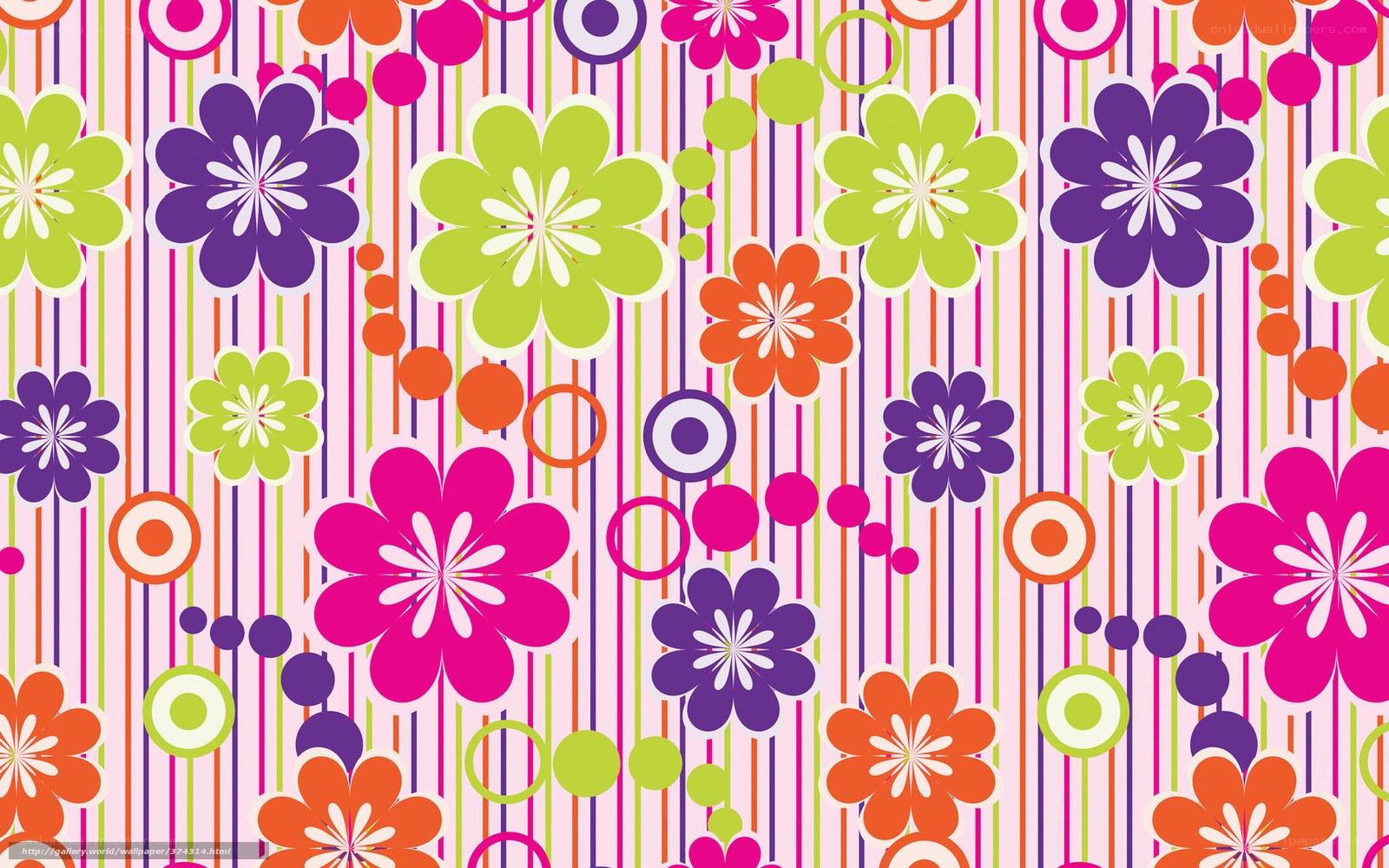 colorful floral pattern wallpaper