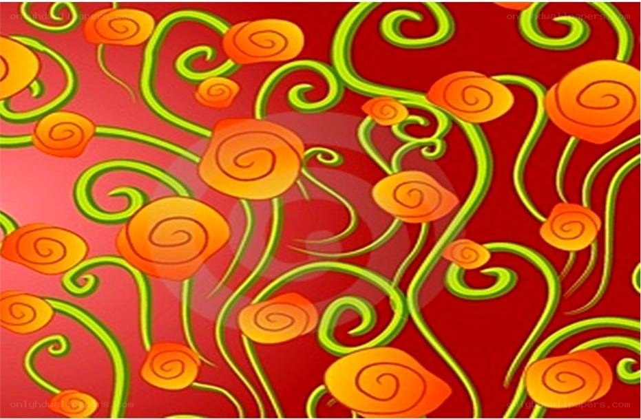 colorful floral swirl pattern