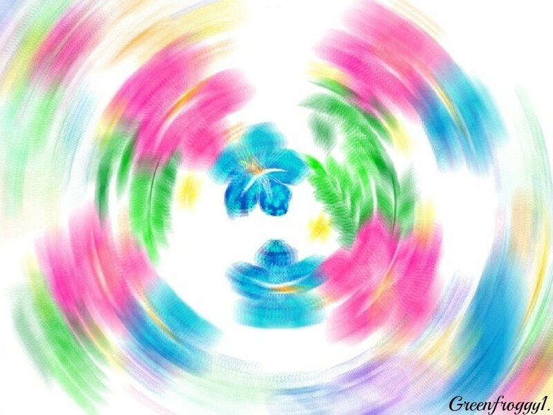 Colorful Floral Swirl