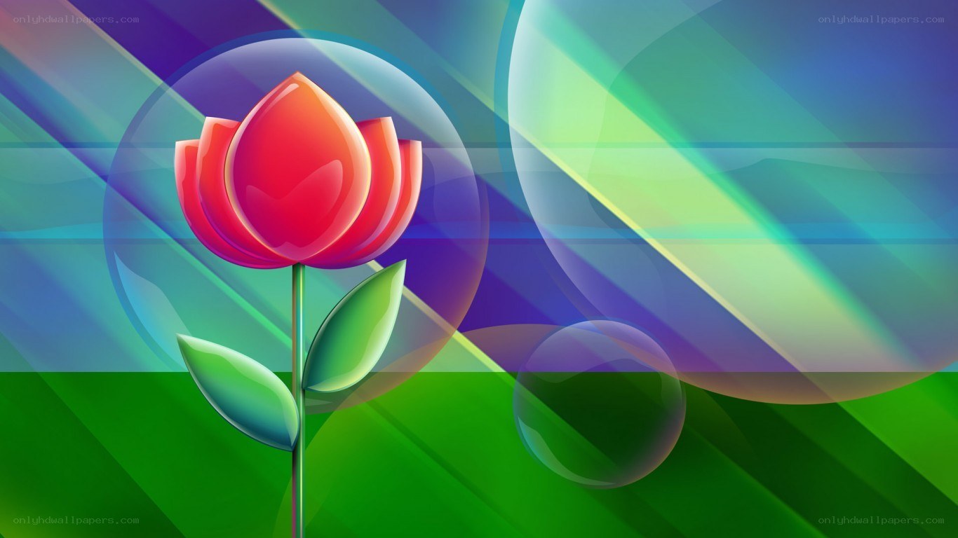 colorful flower abstract background