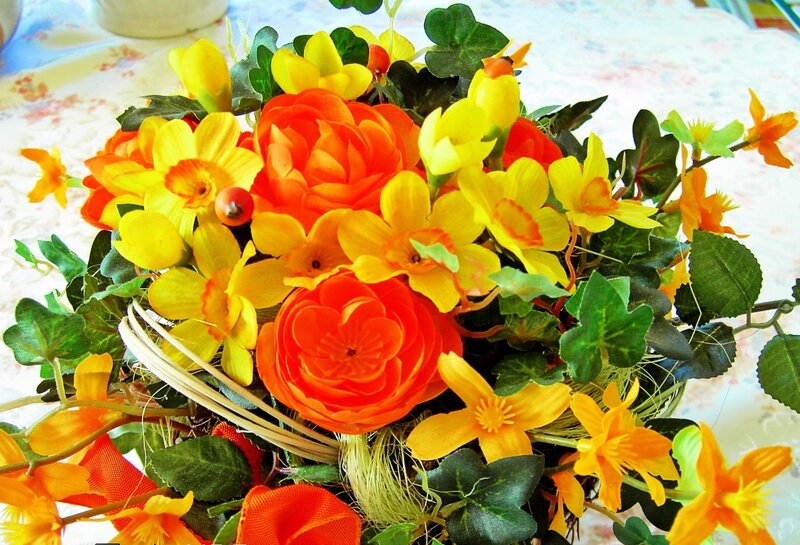 colorful flower arrangement