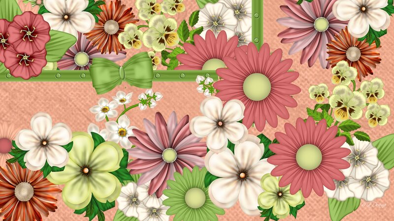 Colorful Flower Arrangement — Pink, Cheerful