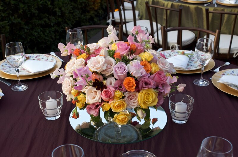 Colorful Flower Arrangement — Purple