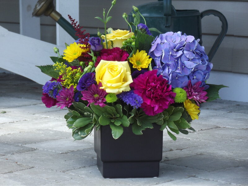 Colorful Flower Arrangement — Yellow, Calm