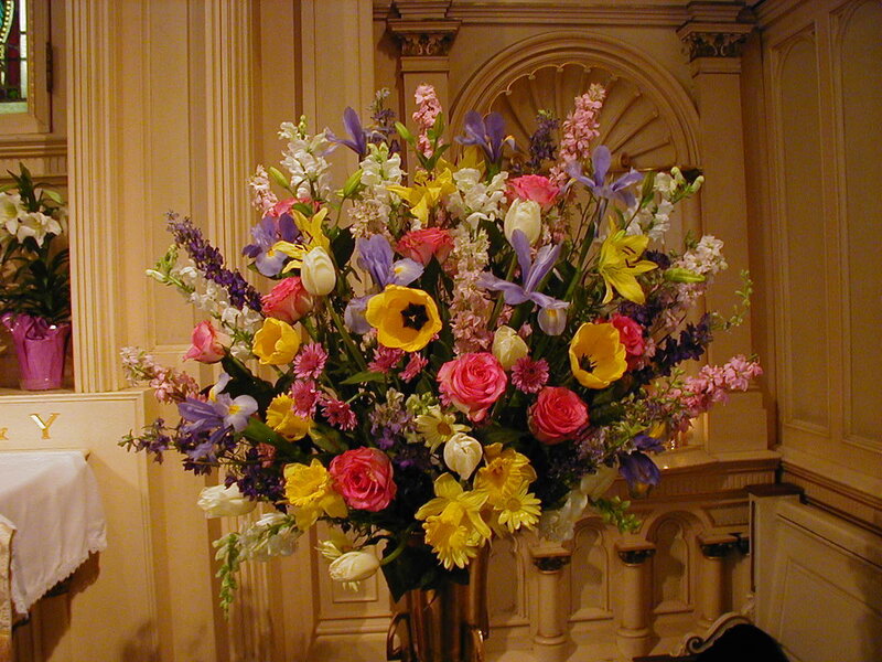 Colorful Flower Arrangement — Yellow, Serene