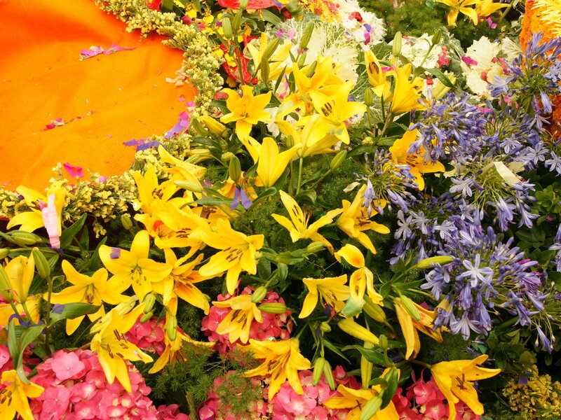Colorful Flower Arrangement — Yellow, Vibrant, Photograph, Yellow Lilies