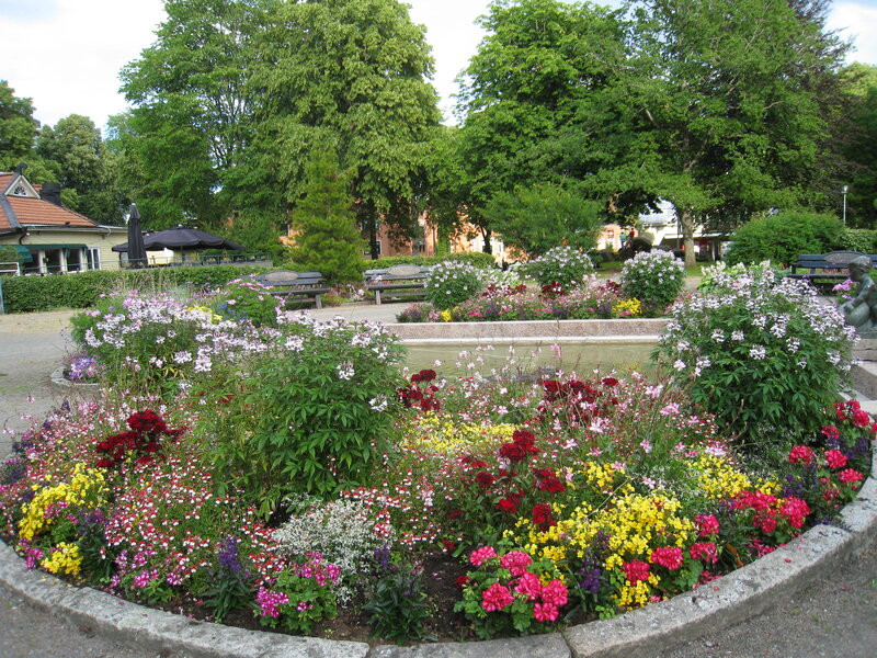 Colorful Flower Bed — Green, Serene, Summer