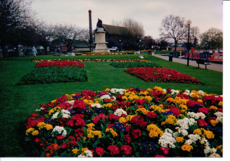 Colorful Flower Beds — Red, Calm, Spring