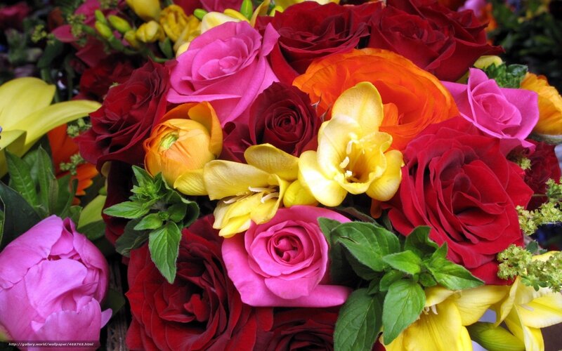 Colorful flower bouquet