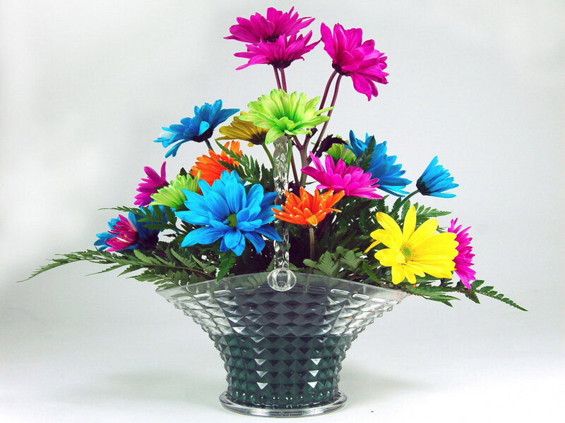 Colorful Flower Bouquet — Blue, Bright
