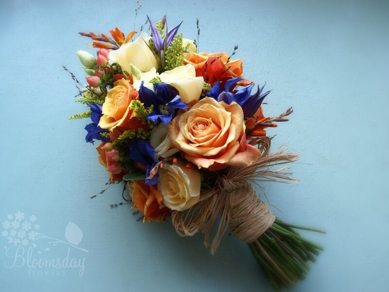 Colorful Flower Bouquet — Orange, Calm