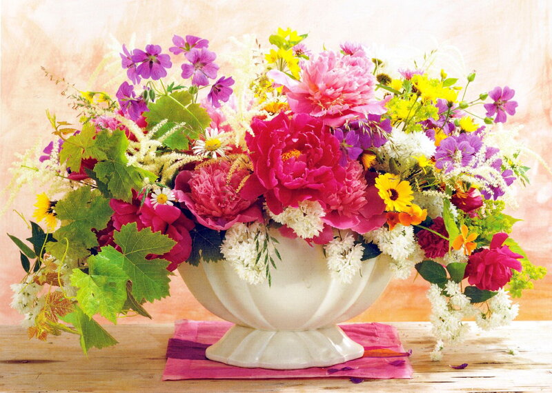 Colorful Flower Bouquet — Pink, Bright, Summer