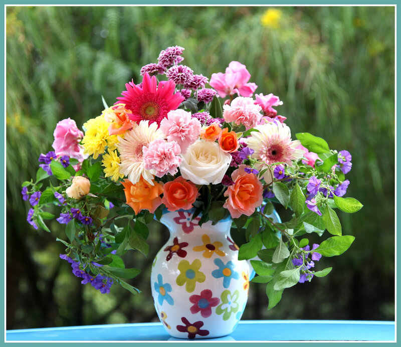 Colorful Flower Bouquet — Pink, Bright