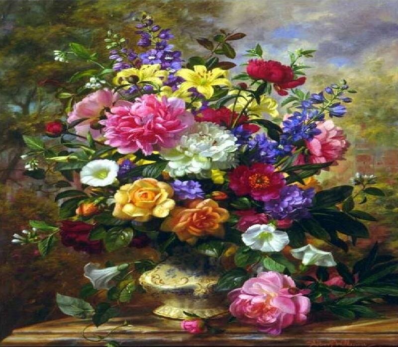 Colorful Flower Bouquet — Pink, Serene, Daytime