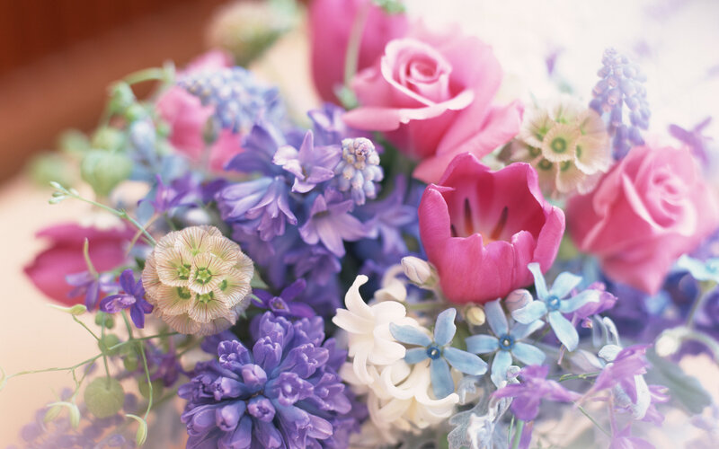 Colorful Flower Bouquet — Pink, Soft