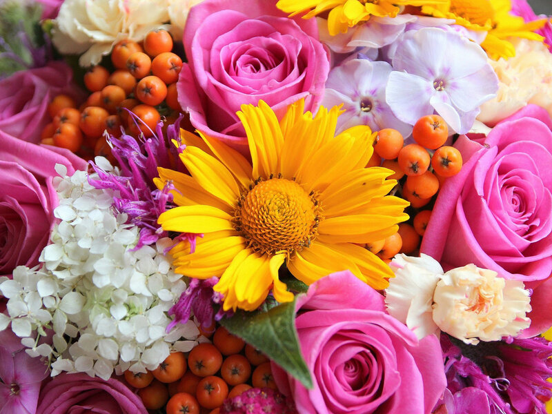 Colorful Flower Bouquet — Pink, Vibrant, Summer