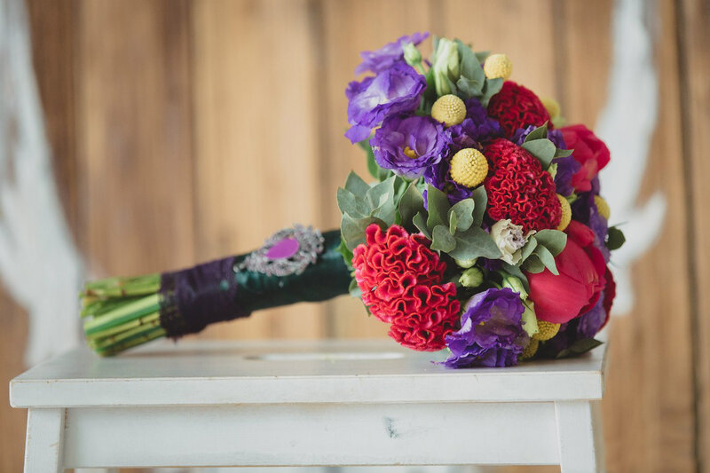 Colorful Flower Bouquet — Purple, Calm, Photograph