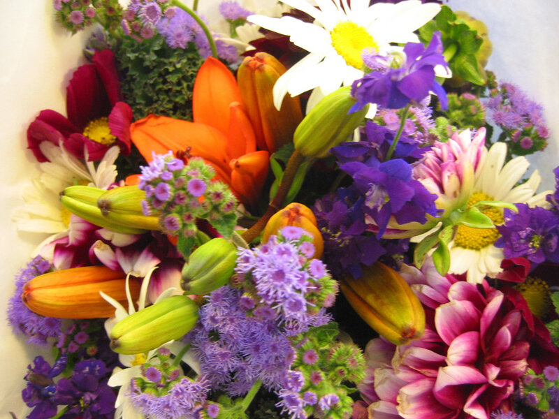 Colorful Flower Bouquet — Purple, Vibrant