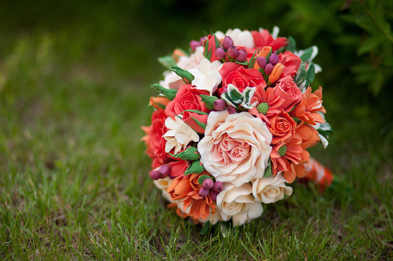 Colorful Flower Bouquet — Red, Calm, Afternoon, Photograph