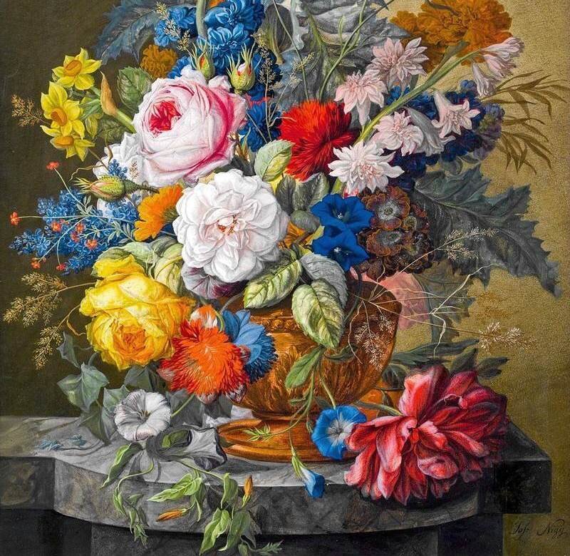Colorful Flower Bouquet — Red, Rich