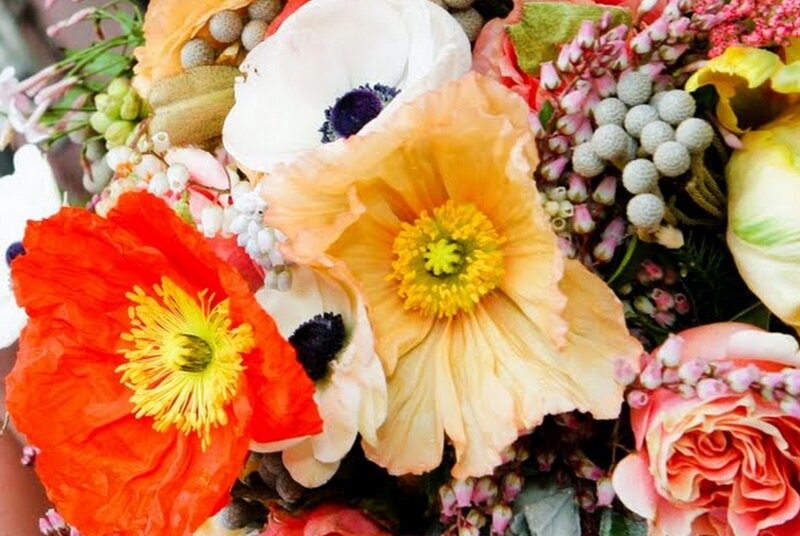 Colorful Flower Bouquet — Red, Vibrant, Spring