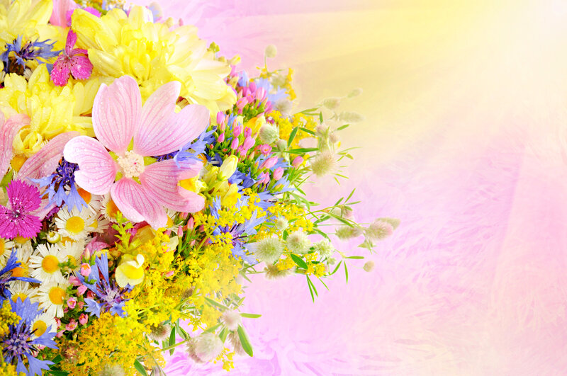 Colorful Flower Bouquet — Yellow, Bright, Spring