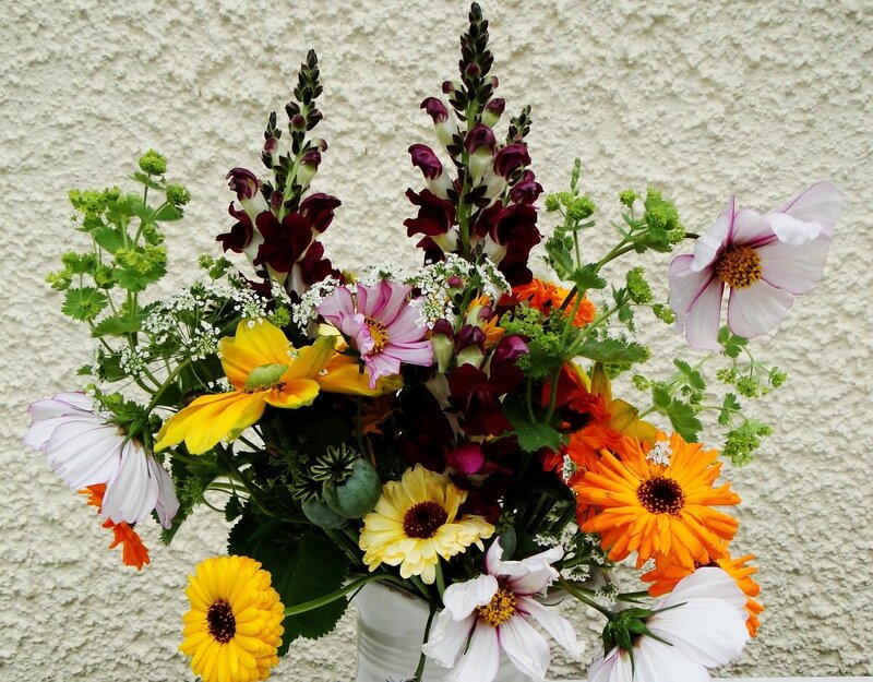Colorful Flower Bouquet — Yellow, Bright, Summer