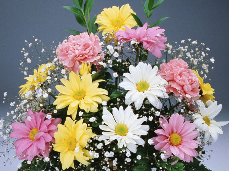 Colorful Flower Bouquet — Yellow, Bright