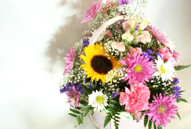 Colorful Flower Bouquet — Yellow, Cheerful