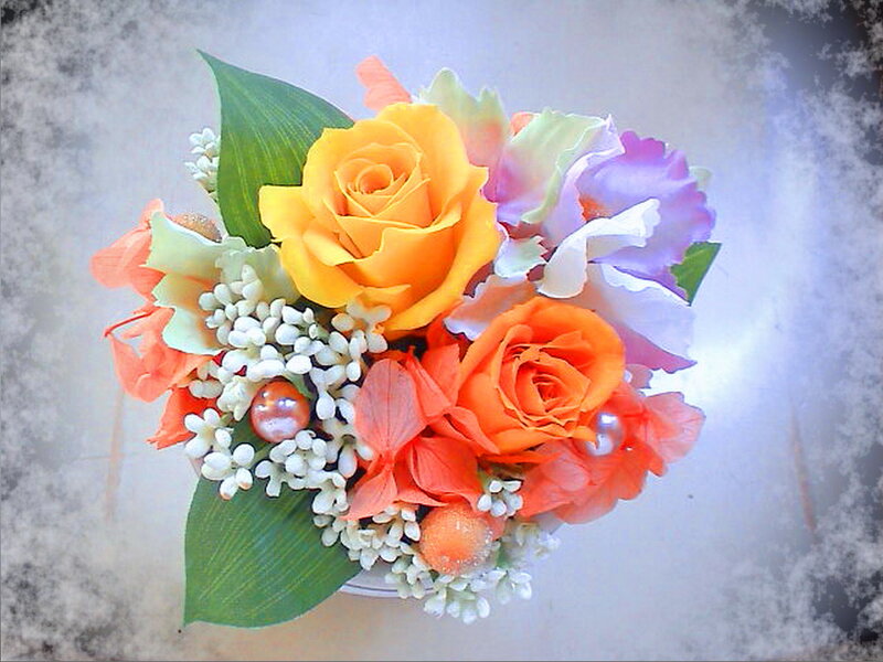 Colorful Flower Bouquet — Yellow, Festive, Photograph