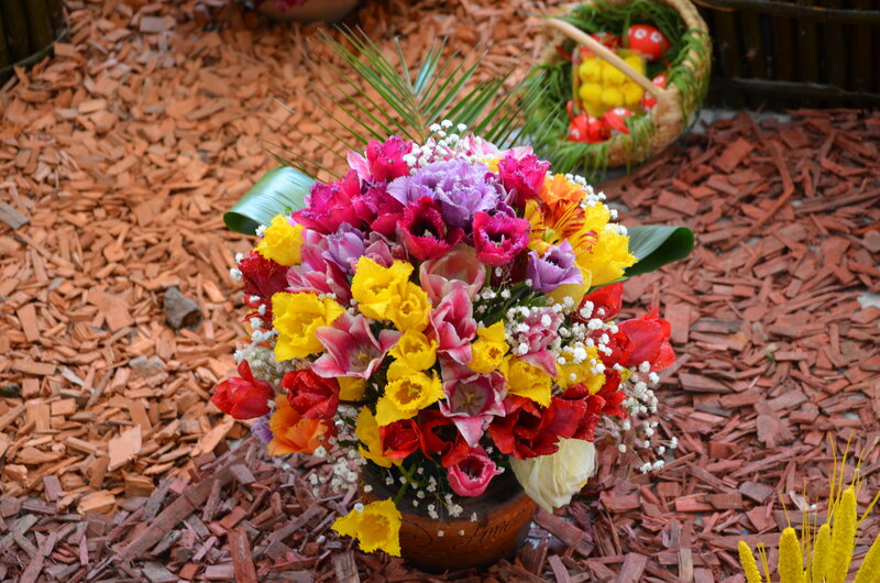 Colorful Flower Bouquet — Yellow, Festive, Spring
