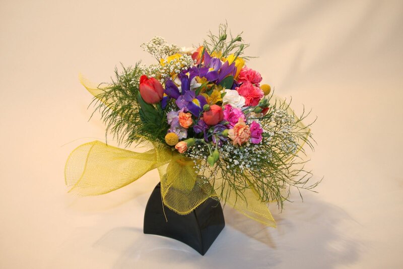Colorful Flower Bouquet — Yellow, Festive
