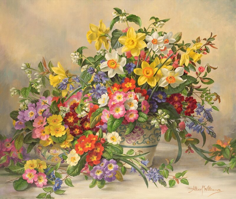 Colorful Flower Bouquet — Yellow, Serene