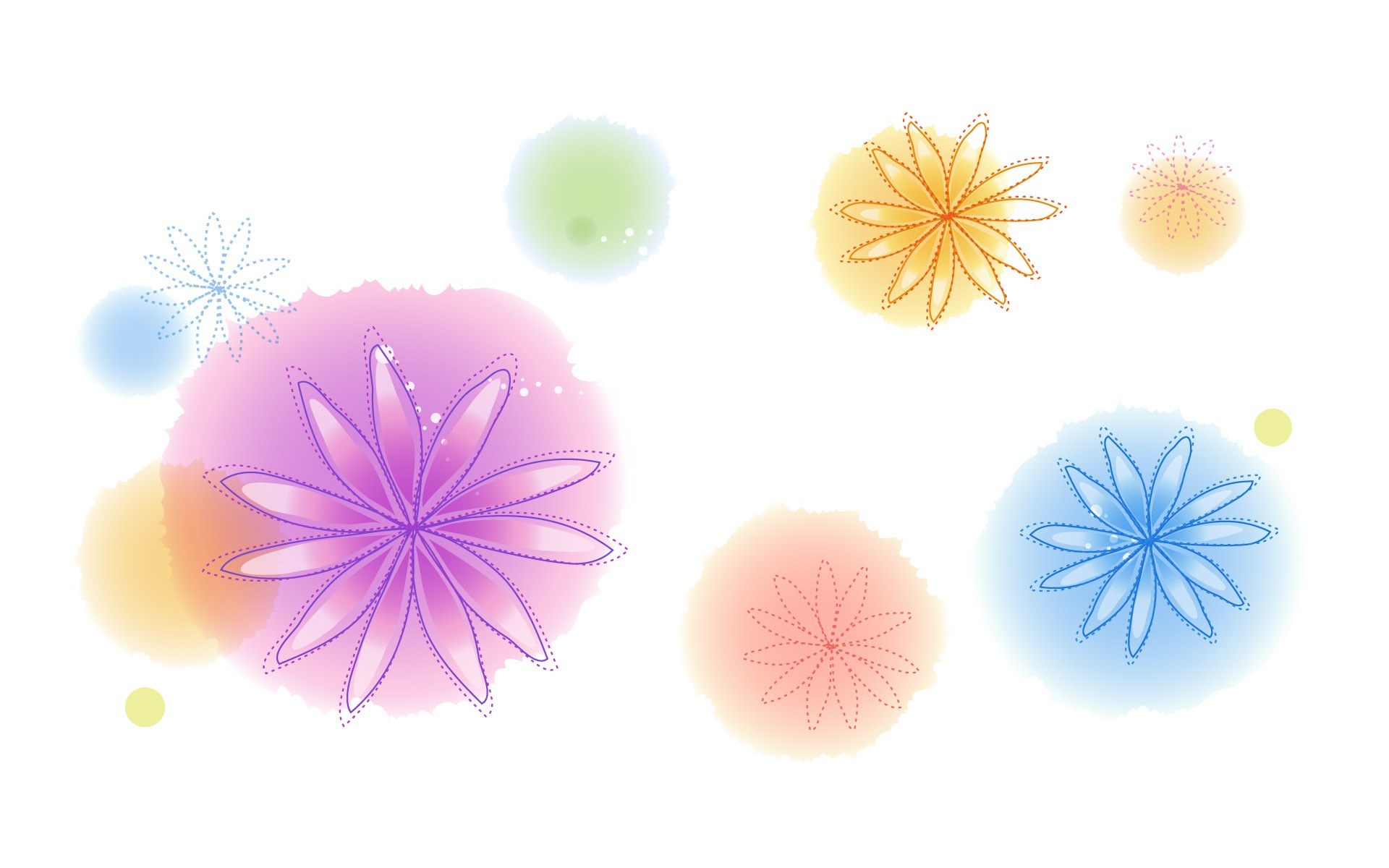 colorful flower illustrations