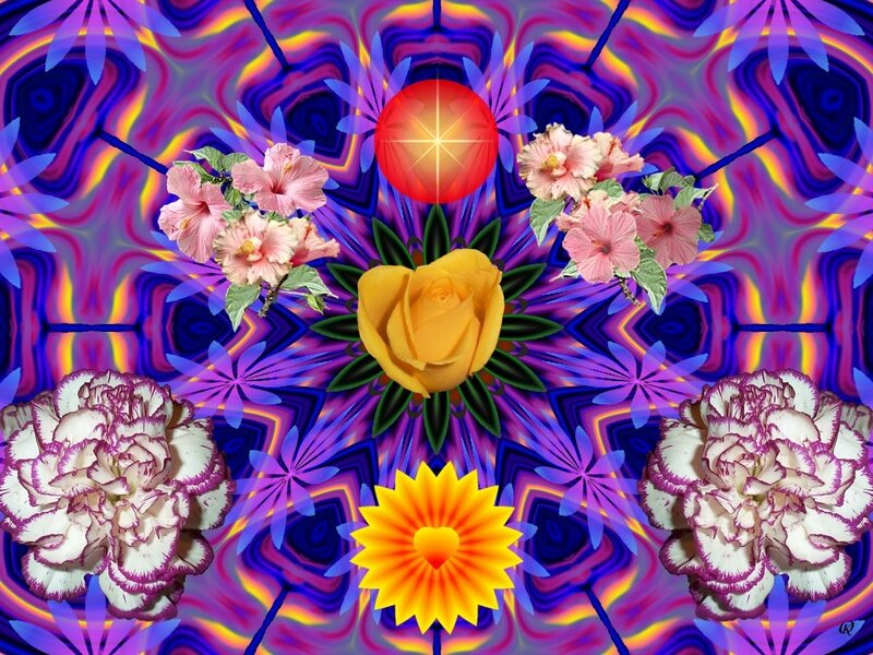 Colorful Flower Mandala — Purple