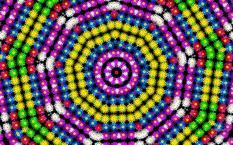 Colorful Flower Mandala — Yellow