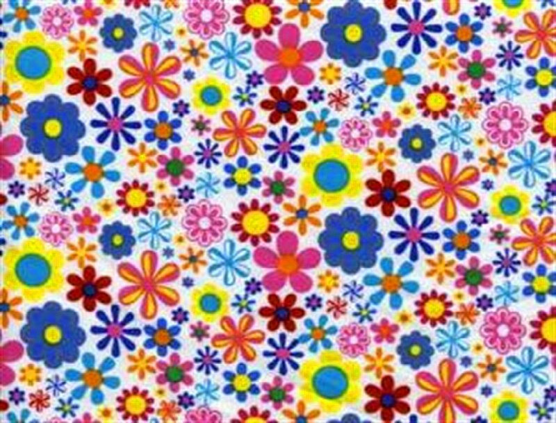 Colorful Flower Pattern — Blue