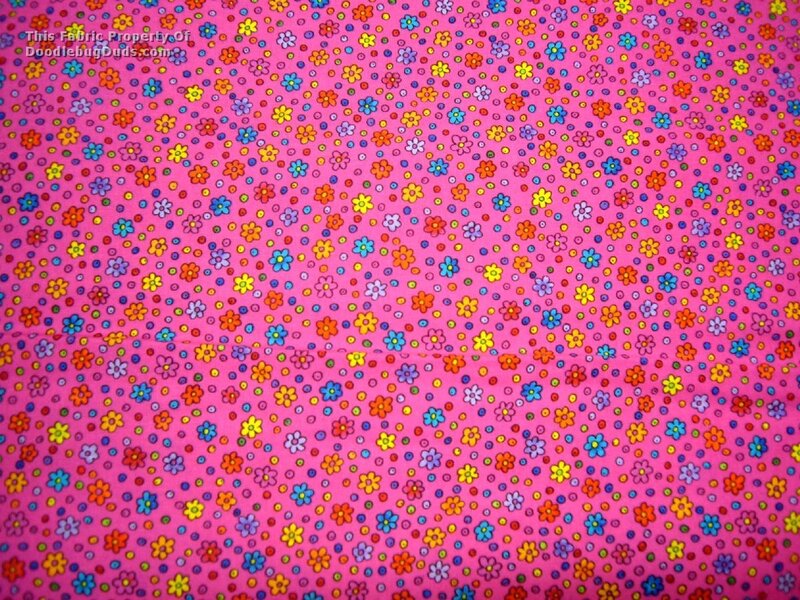colorful flower pattern fabric