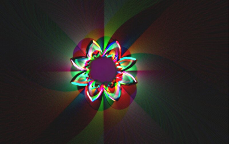 Colorful Flower Pattern — Green