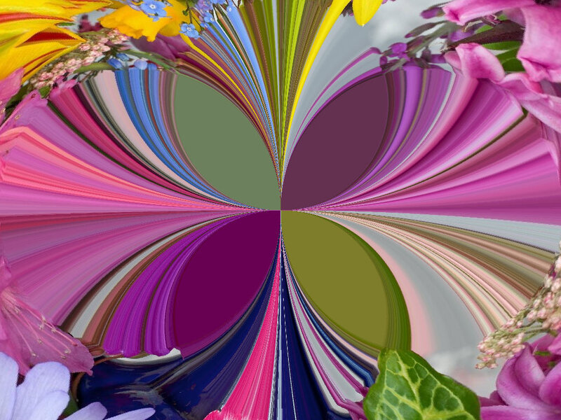 Colorful Flower Pattern — Pink, Vibrant