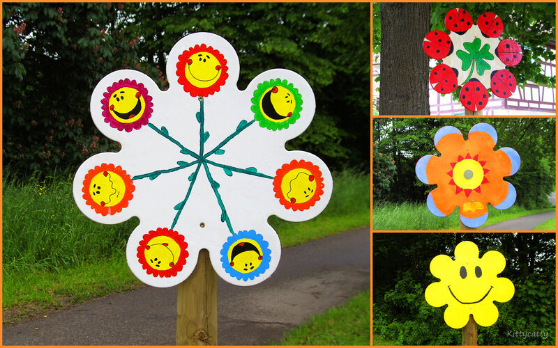 Colorful Flower Signs