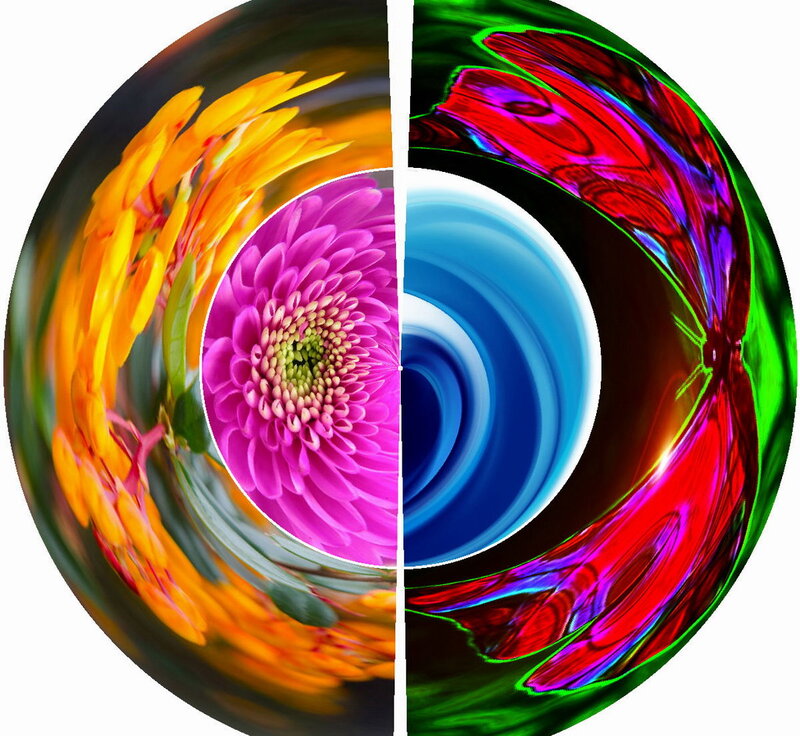 Colorful Flower Swirl