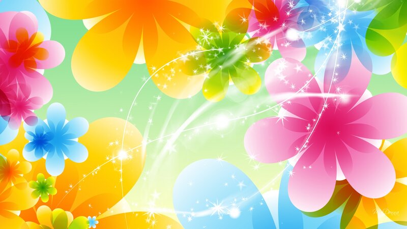 Colorful Flowers Background